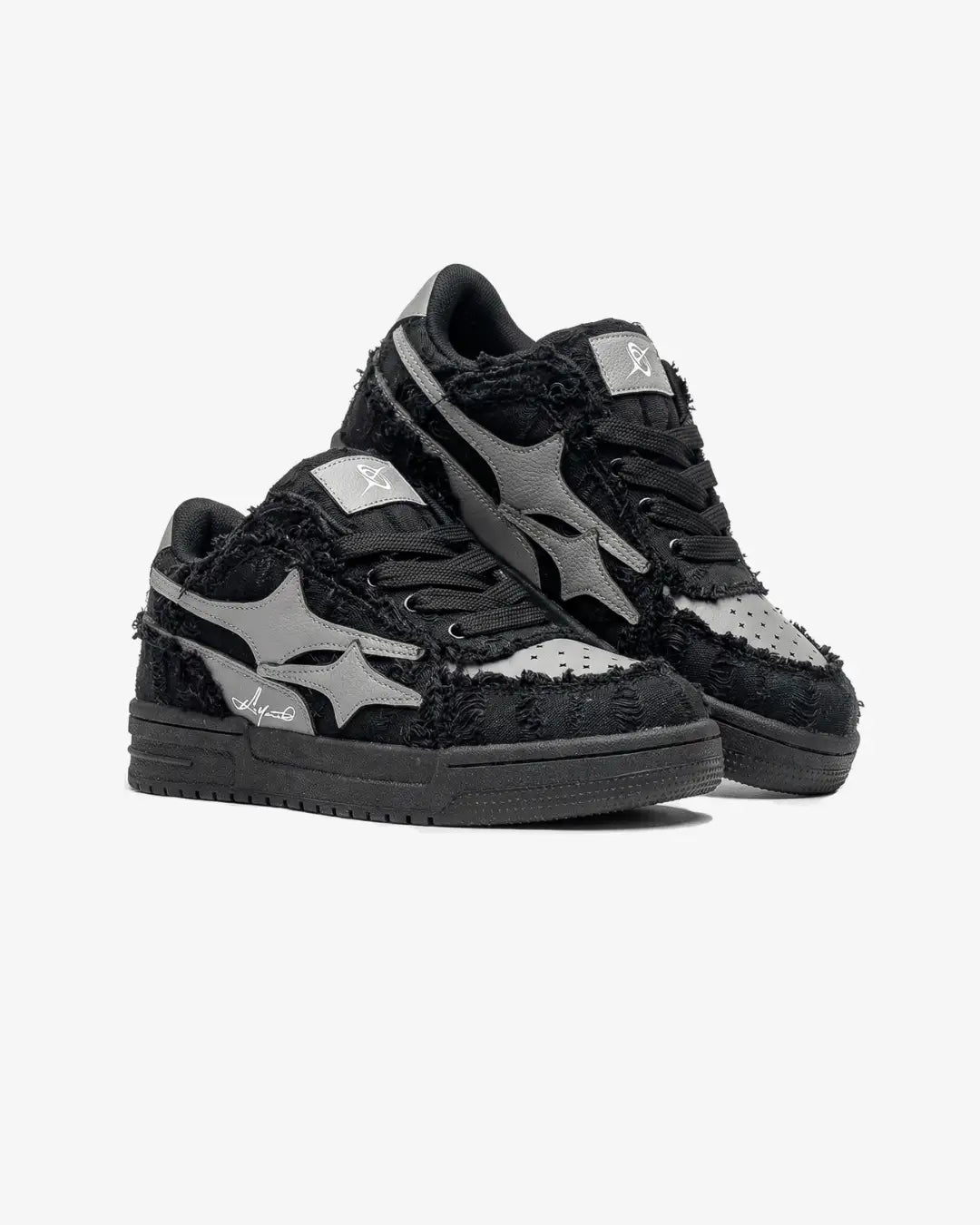 "AIRLINE" Carbon Black Sneakers