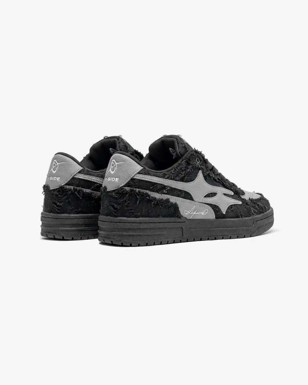 "AIRLINE" Carbon Black Sneakers