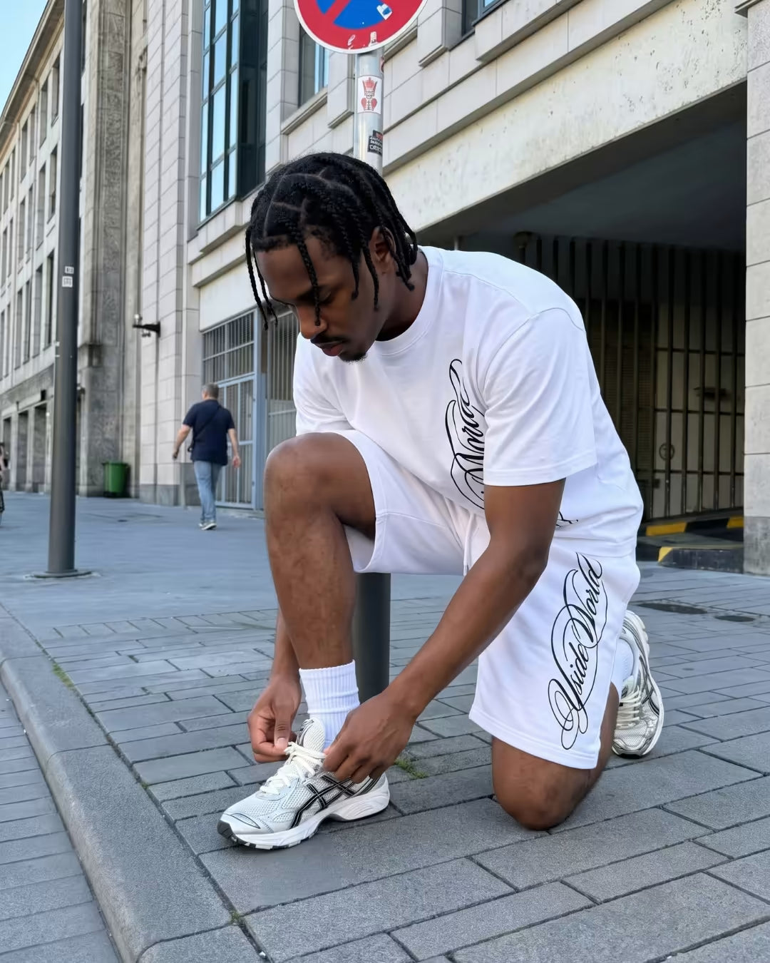 "SCRIPT" Embroidered T-Shirt