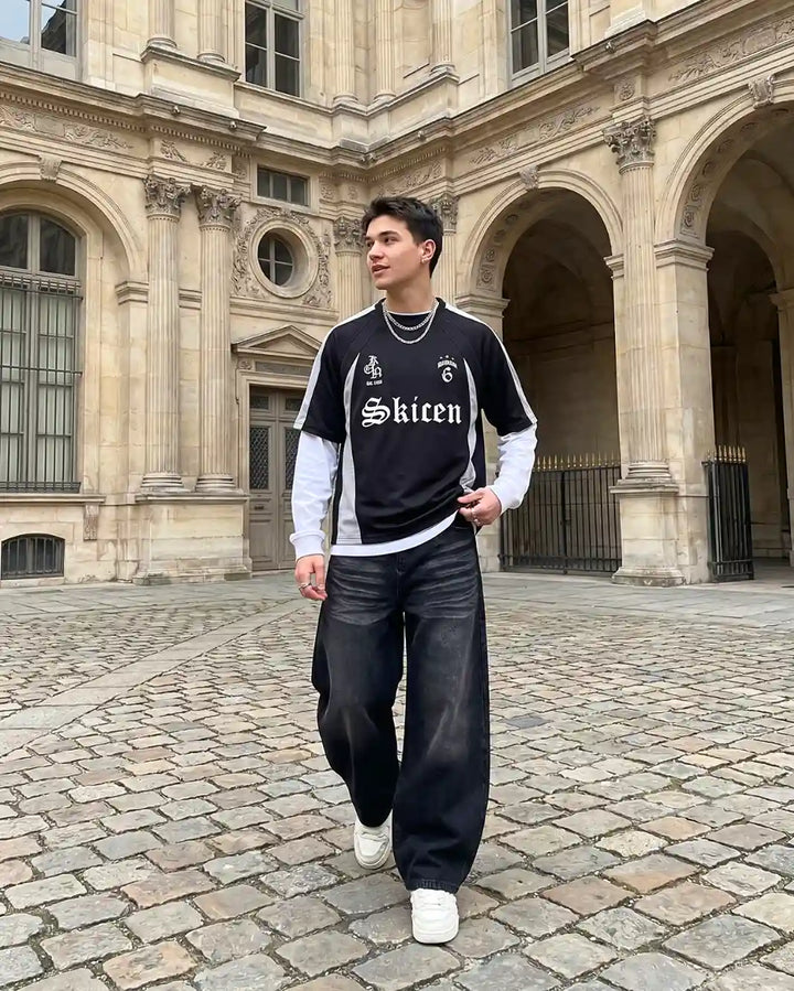 "OPAL" Black Baggy Pants