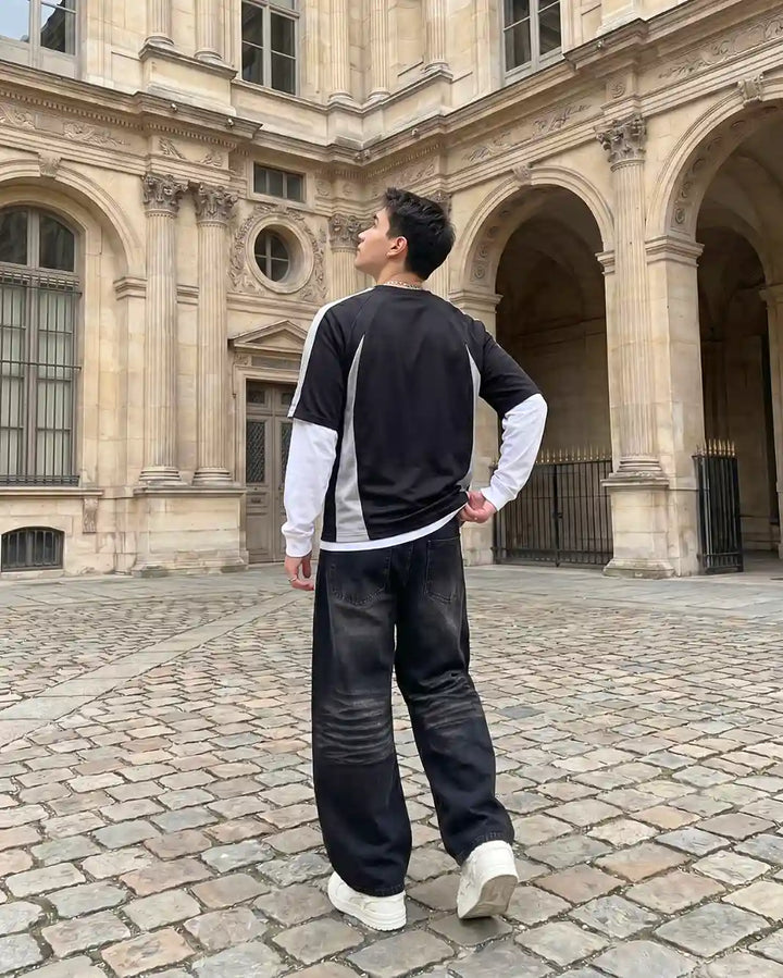 "OPAL" Black Baggy Pants