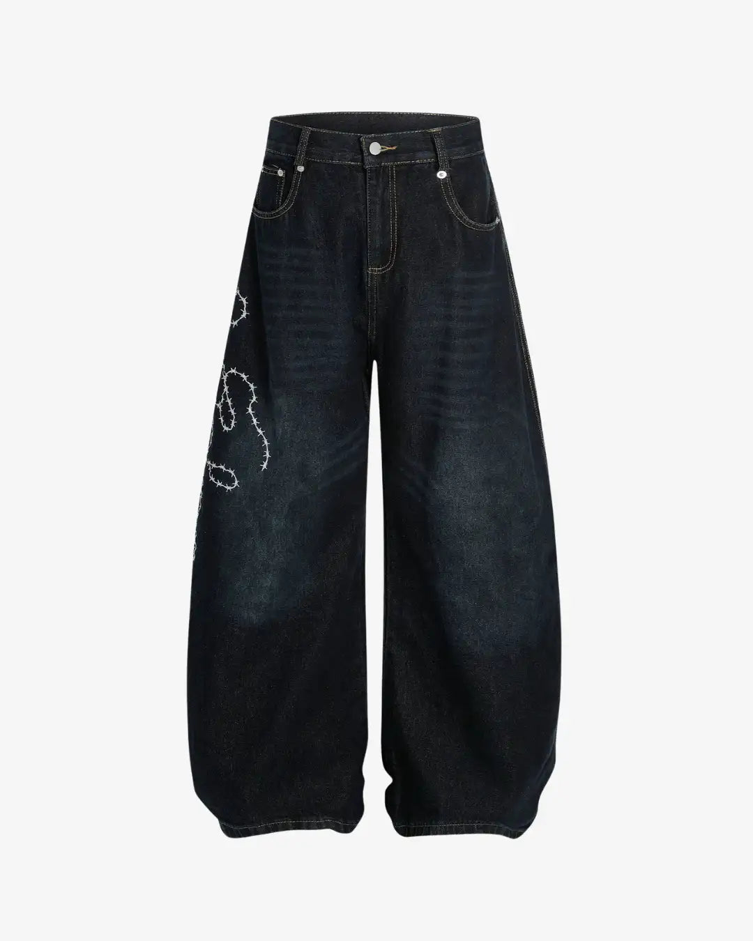 "SYLIA" Embroidered Pants