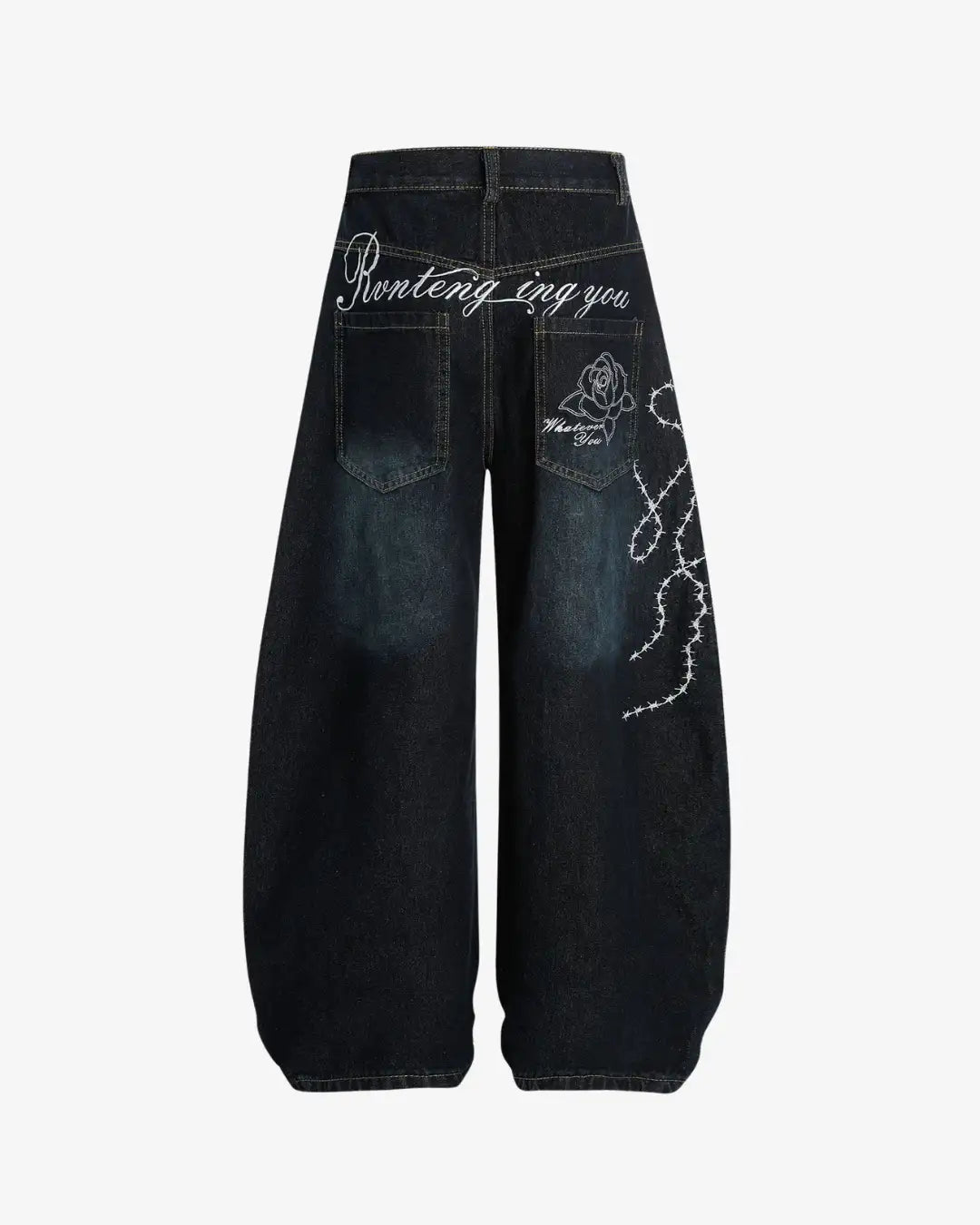 "SYLIA" Embroidered Pants