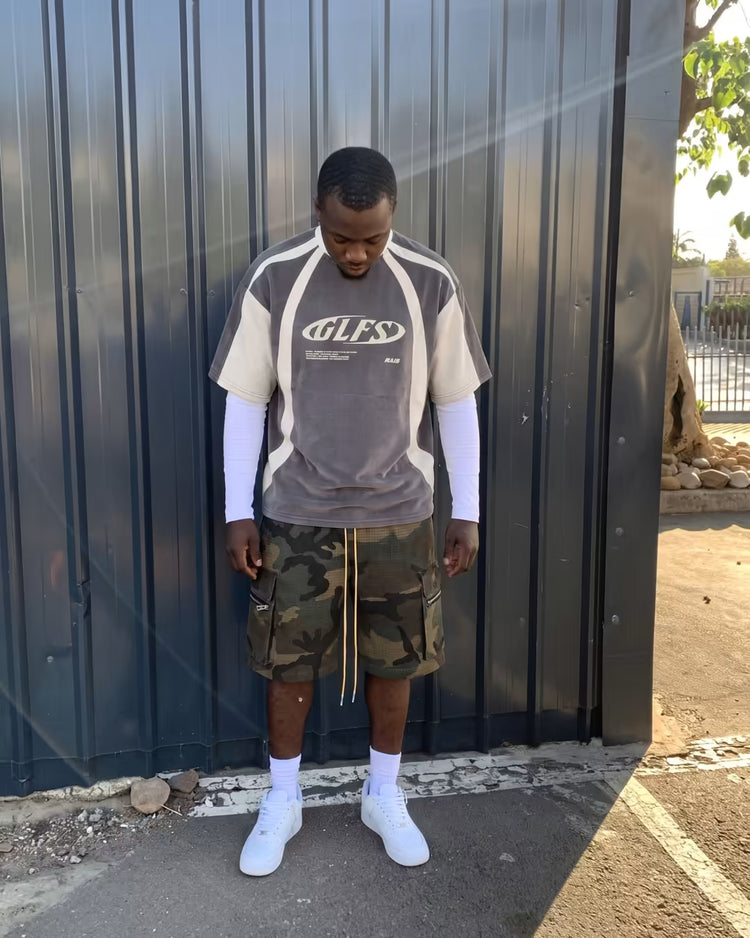 "KRATOS" Suede T-Shirt