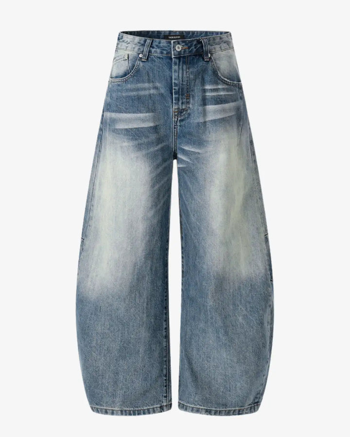 "AROME" Blue Baggy Pants