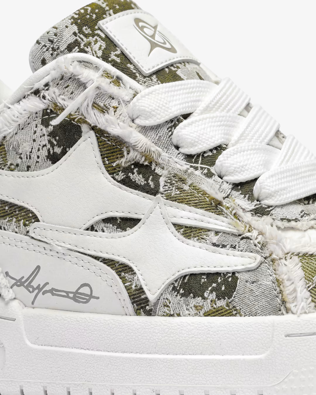 "AIRLINE" Camo Green Sneakers