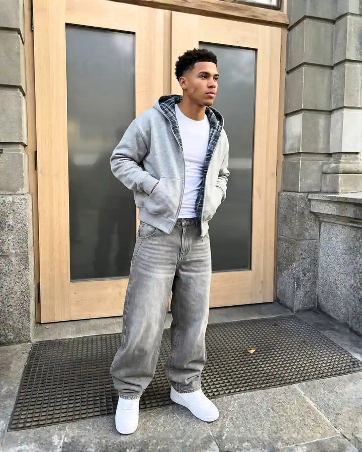 "REVERSE" Zip-Up