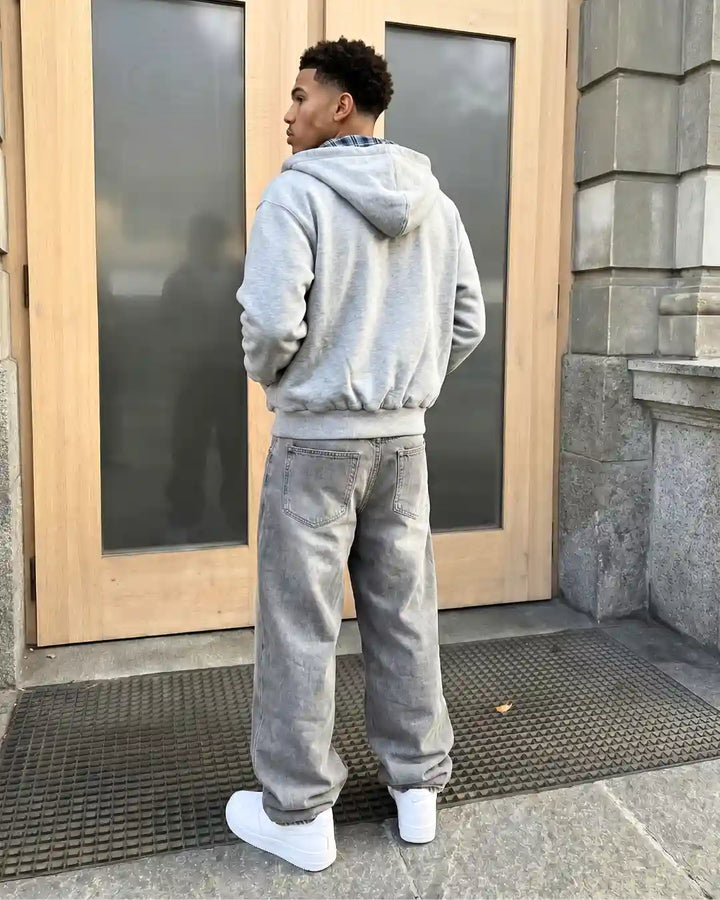 "REVERSE" Zip-Up