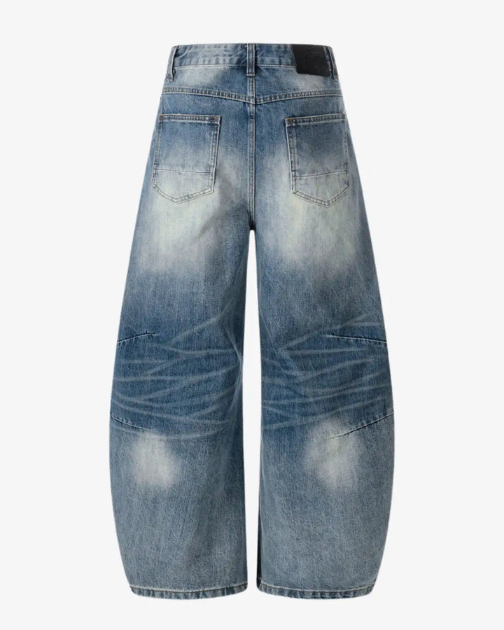 "AROME" Blue Baggy Pants