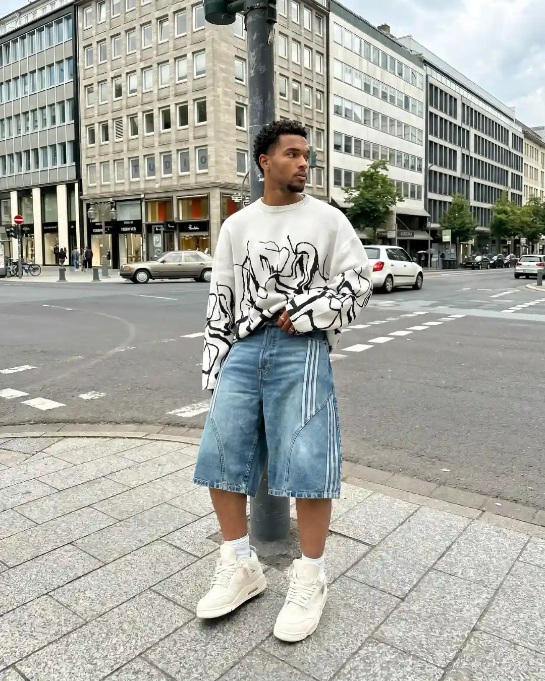 "KASUAL" Denim Jorts