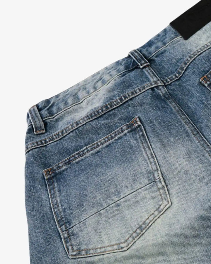 "AROME" Blue Baggy Pants