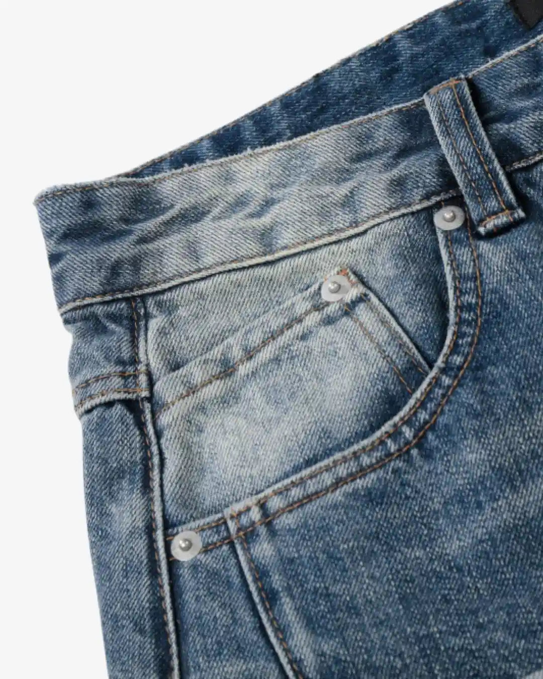 "AROME" Blue Baggy Pants