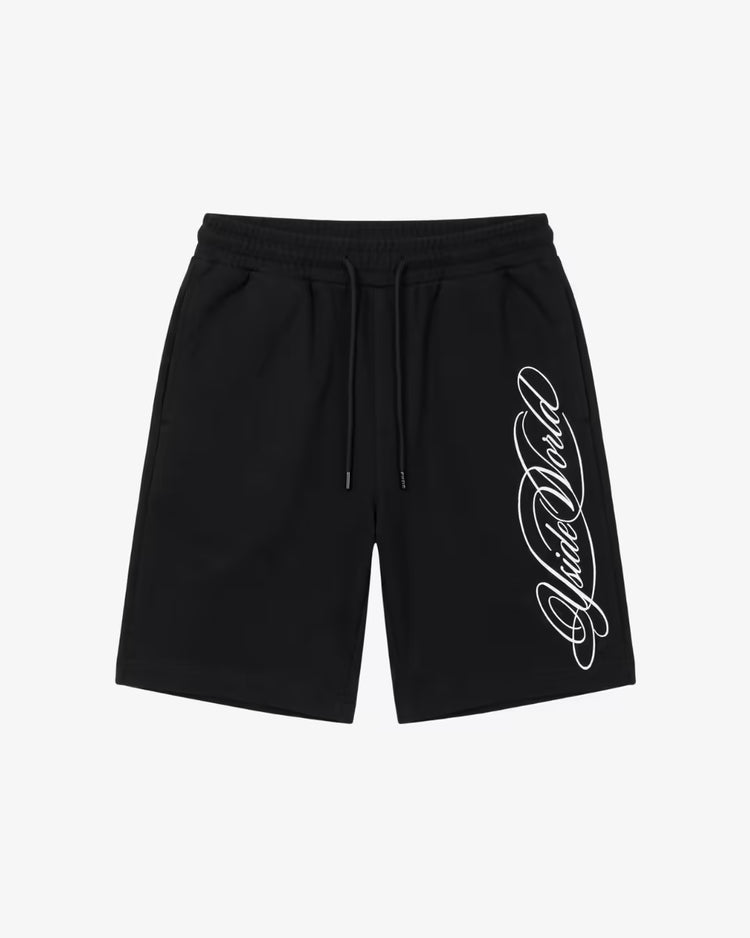 "SCRIPT" Embroidered Short